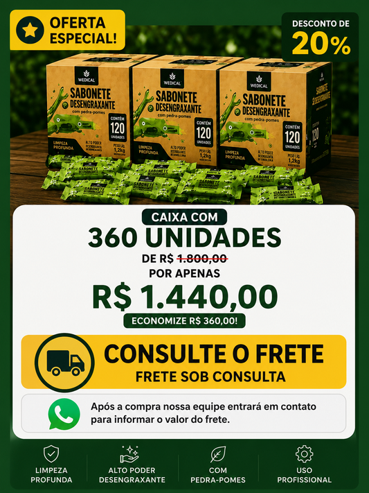 CAIXA COM 360 UNIDADES